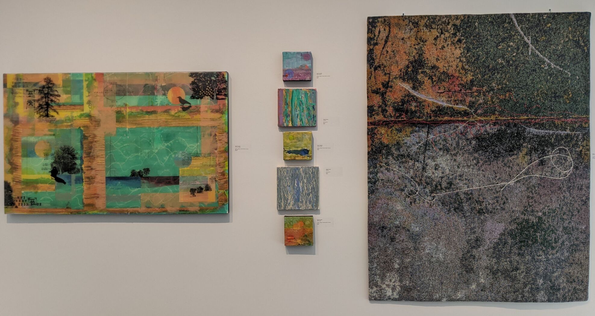 Works by Debi Pendell, Sarah Sutro and Betty Vera.